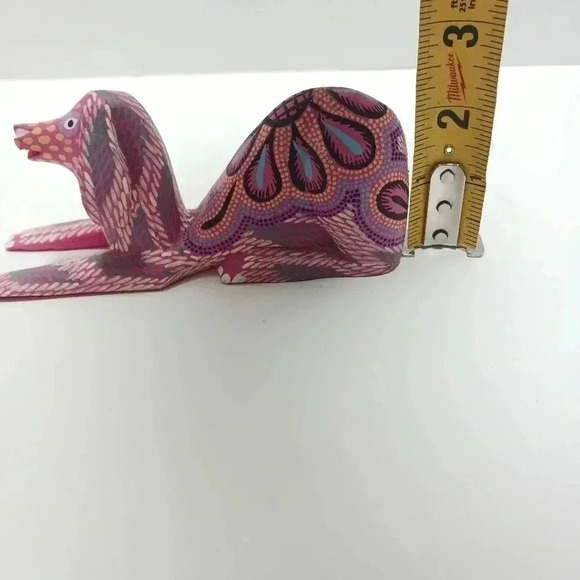 Mexican Folk Art Carved Dog Hugo santiago - Picture 8 of 8